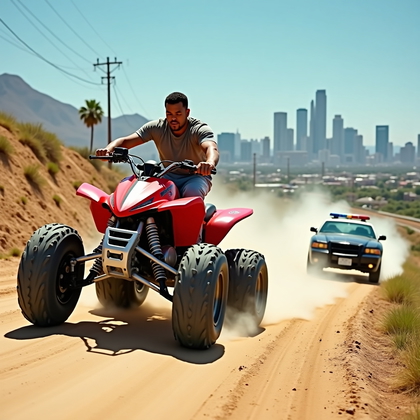 AI-generated photo: Main person detection - Primary subject: Yes, a single person is the clear focal point. - Abstract d...