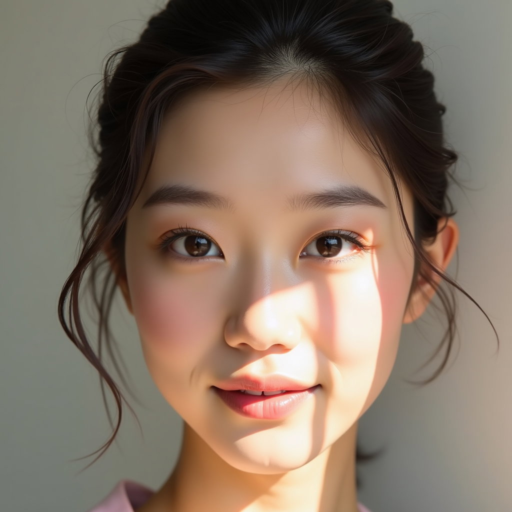 AI-generated photo: Photorealistic beauty photography. Tight horizontal crop focused only on the eye area and brows, wit...