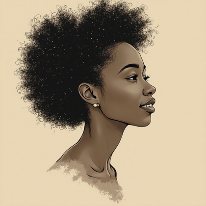 AI-generated photo: Line art illustration. Create a minimalist avatar featuring a subtle interplay of texture and grain ...