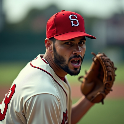 AI-generated photo: Photorealistic professional sports photography. Overcast afternoon brightness creates soft, shadowle...