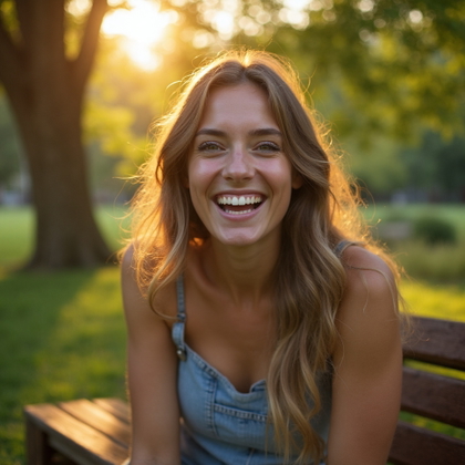 Фотография, созданная с ИИ: Tinder photo. A photorealistic, high-resolution im...