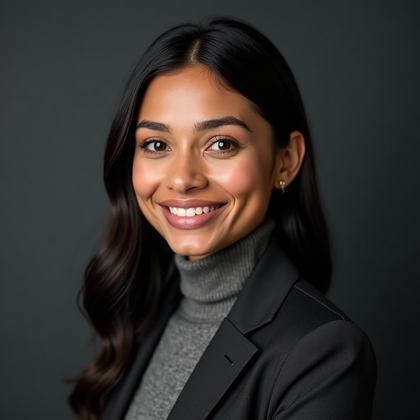 AI generated photo: Professional headshot photography — solid neutral ...