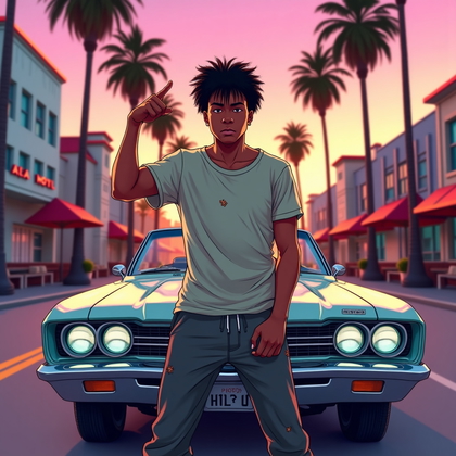 AI-generated photo: 1) Main Person Detection - Primary Subject: Yes — a single adult person dominates the foreground. - ...