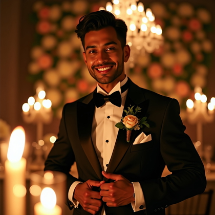 Featured image for blog post: पुरुषों की शादी की तस्वीरें, सूट पहनें