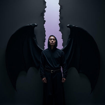 AI-generated photo: Photorealistic dark fantasy portrait photography. ...