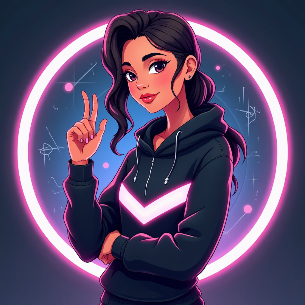 AI-generated photo: Stylized digital illustration portrait. The character appears in a dynamic but stable half-body comp...