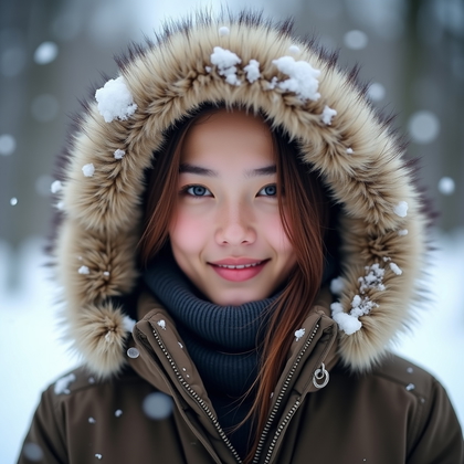 ハイ、フリーズ:雪の写真