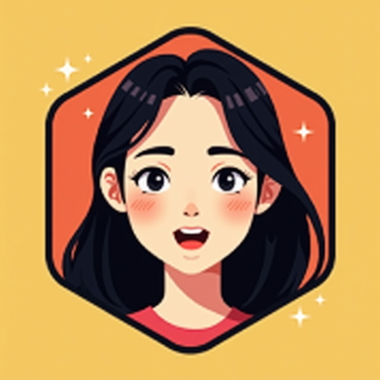 AI-generated photo: Vector-based digital illustration. Ultra-minimalist gaming avatar portrait designed for micro-size d...